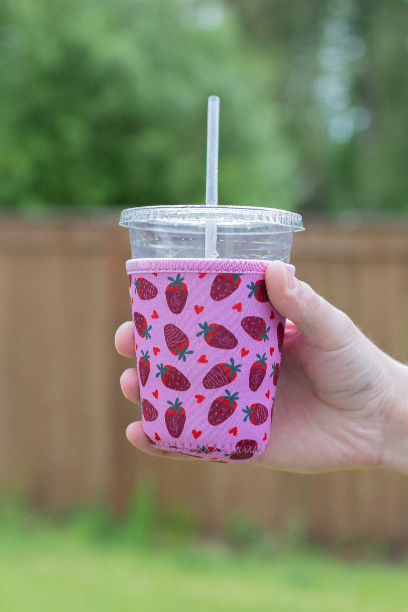 Chocolate Strawberry Coffee Coozie