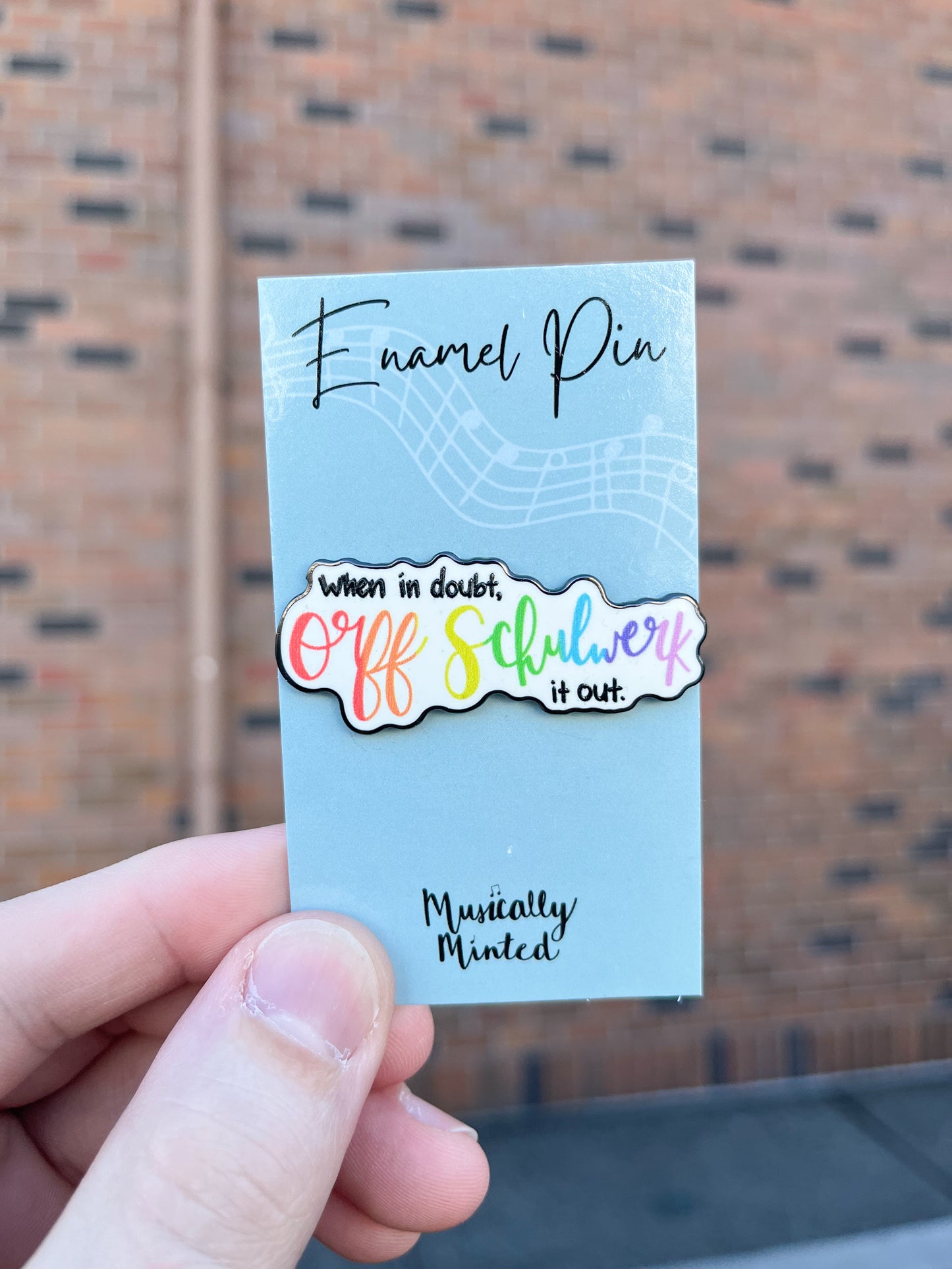 Orff Schulwerk Enamel Pin