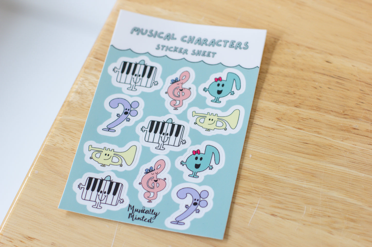 Music Character Sticker Sheet