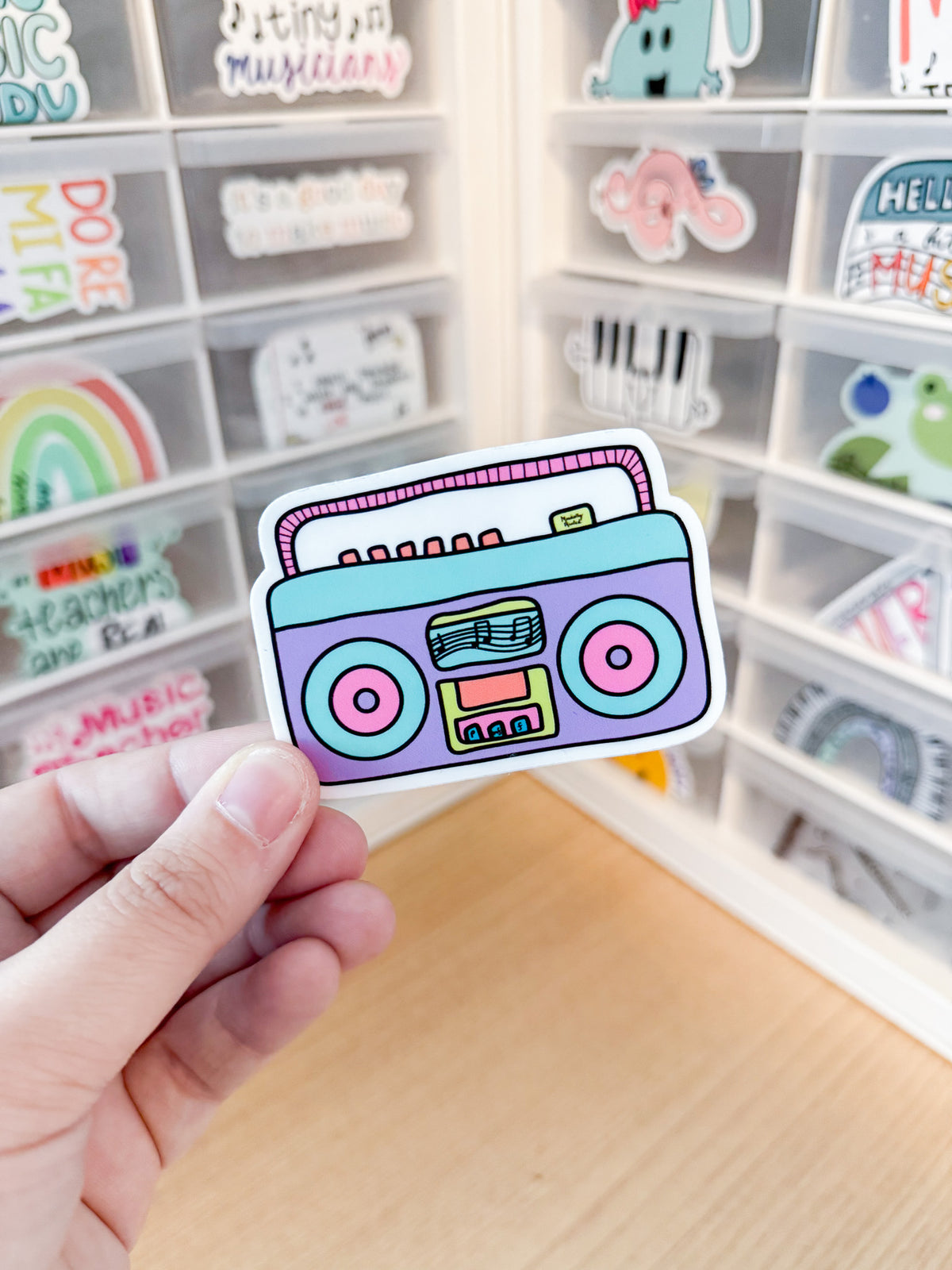 Boombox Sticker