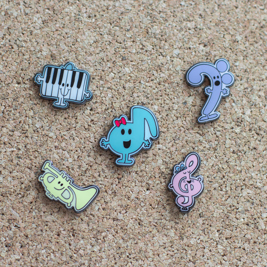 Bennett the Bass Clef Enamel Pin