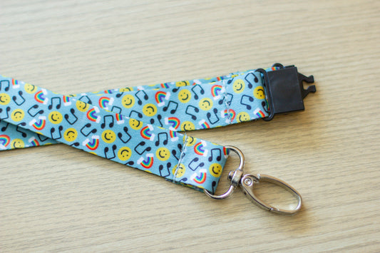 Happy Rainbow Lanyard
