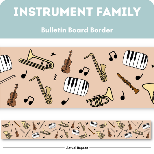 Instrument Family Bulletin Board Border