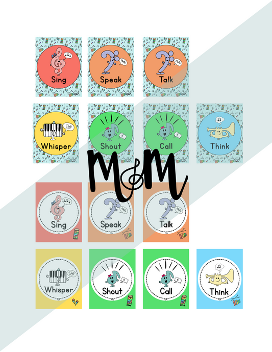 Elementary Instruments: Five Voices Posters DIGITAL DOWNLOAD