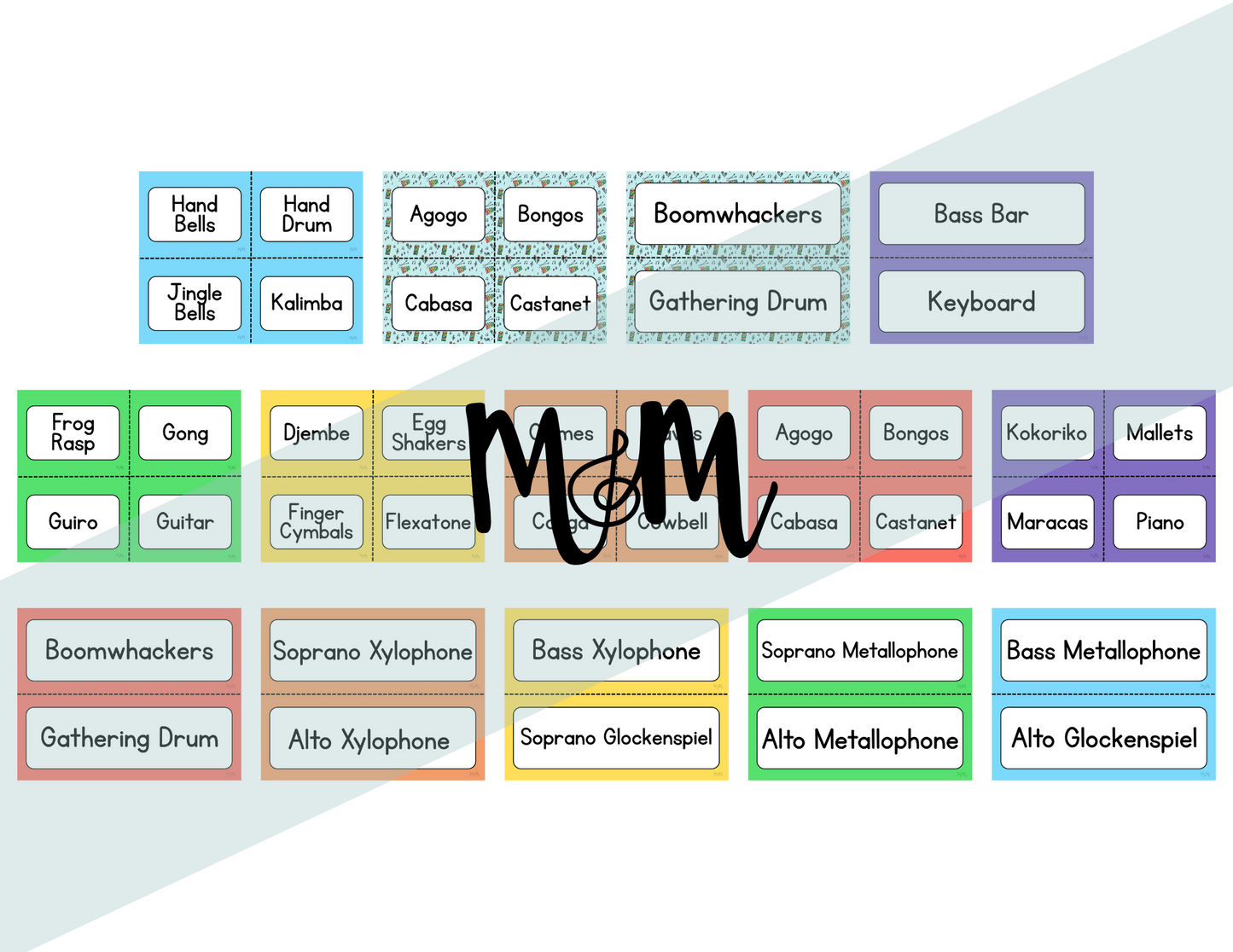Elementary Instruments: Instrument Labels DIGITAL DOWNLOAD