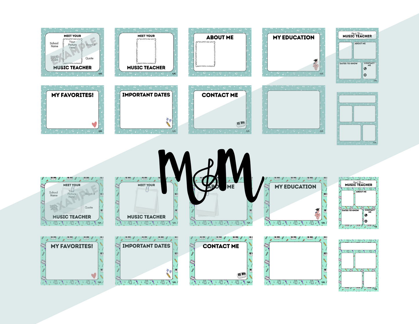 Welcome Back to Music: Editable Meet the Music Teacher Presentation and Handout DIGITAL DOWNLOAD