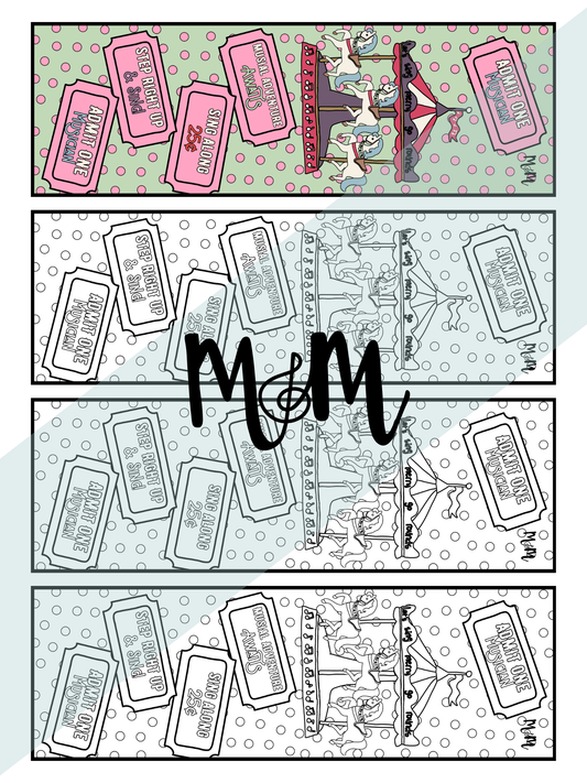 Carnival of Music | Music Bookmarks | Printable Coloring Activity DIGITAL DOWNLOAD