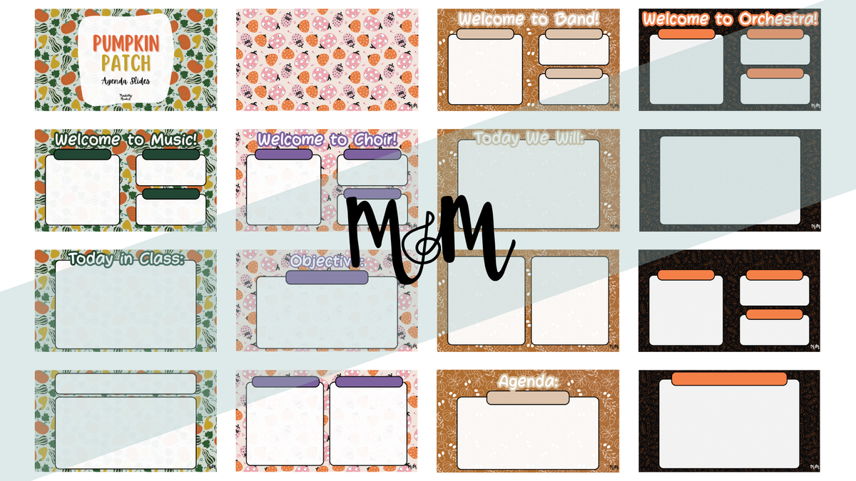 Pumpkin Patch | Daily Agenda Slides | Music Classroom DIGITAL RESOURCE