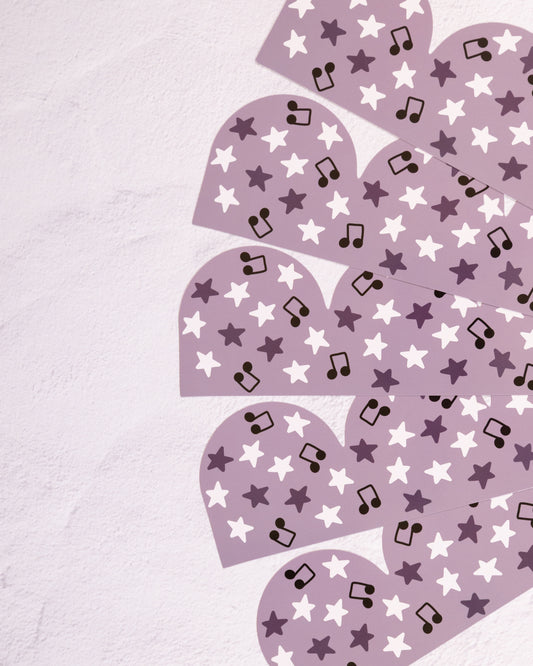 Purple Stars Bulletin Board Border