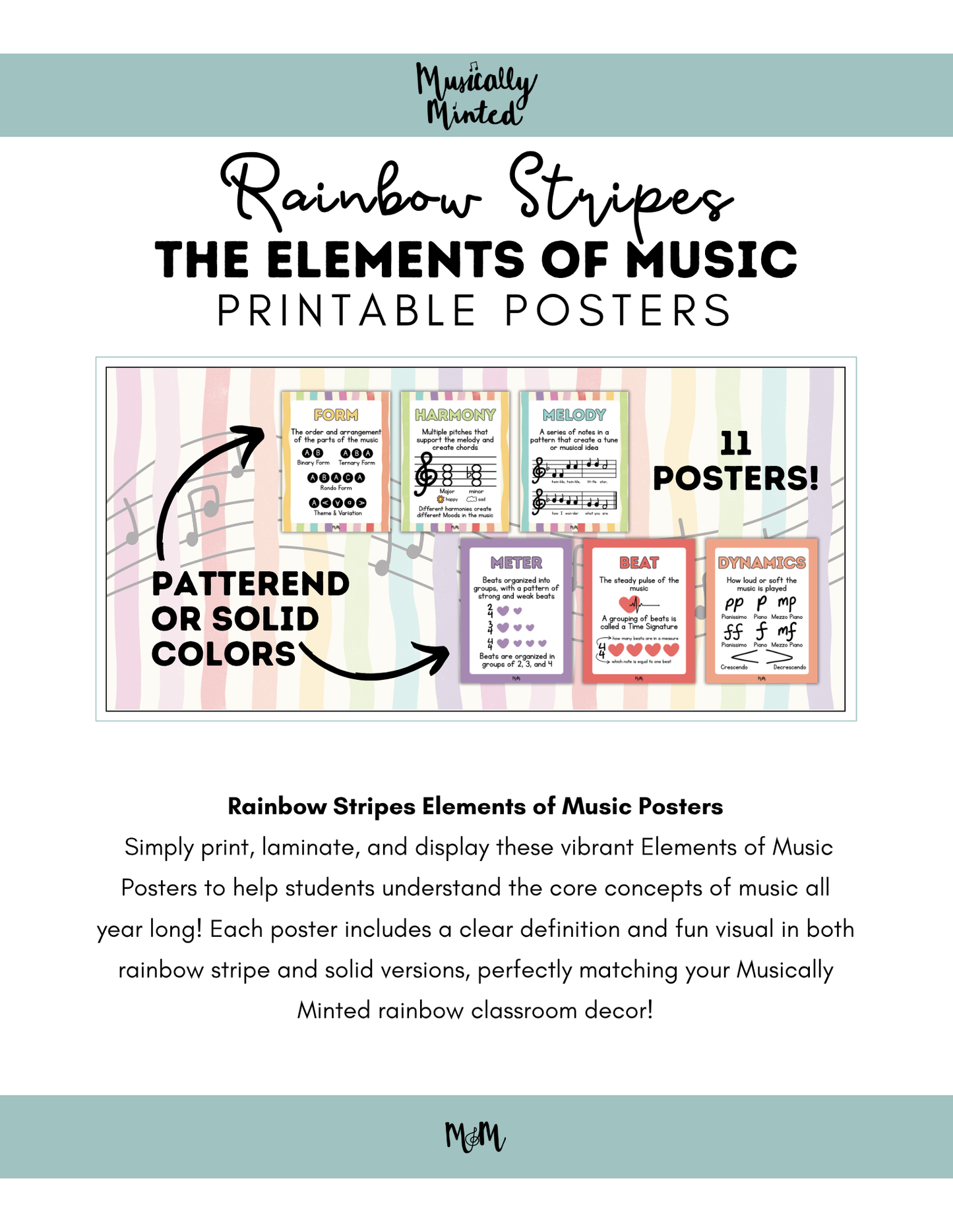 Rainbow Stripes: Elements of Music DIGITAL DOWNLOAD