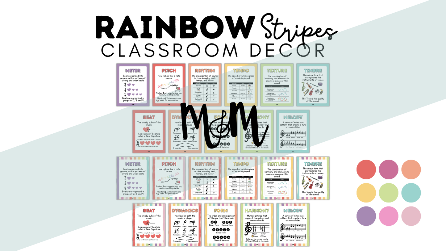 Rainbow Stripes: Elements of Music DIGITAL DOWNLOAD