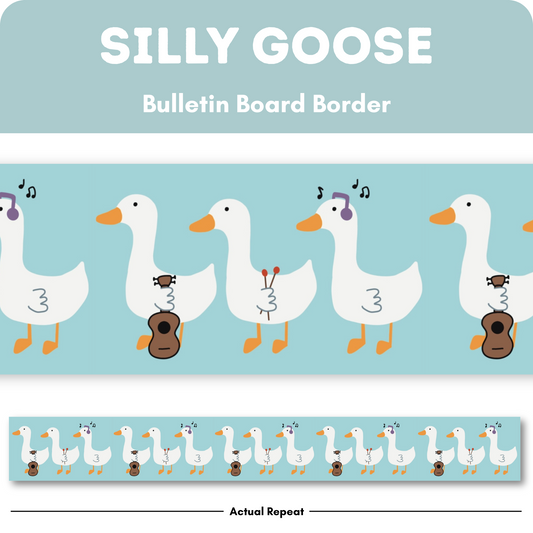 Silly Goose Trio Bulletin Board Border