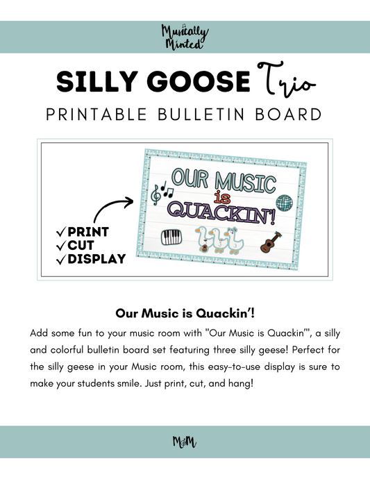 Silly Goose Trio: Bulletin Board DIGITAL DOWNLOAD