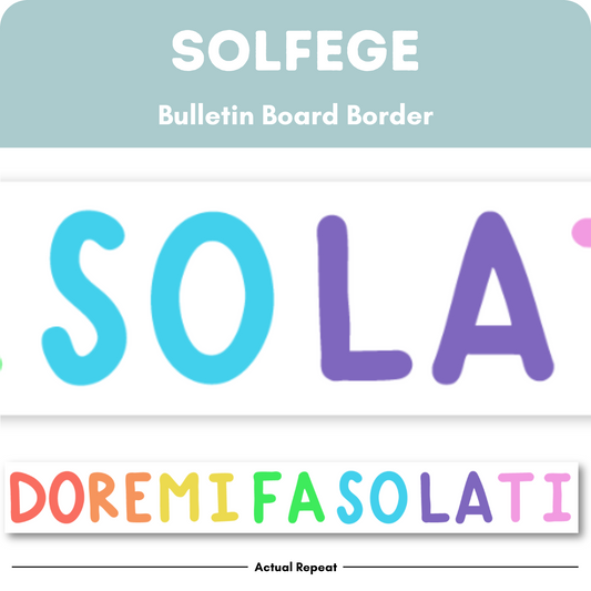 Solfege Bulletin Board Border