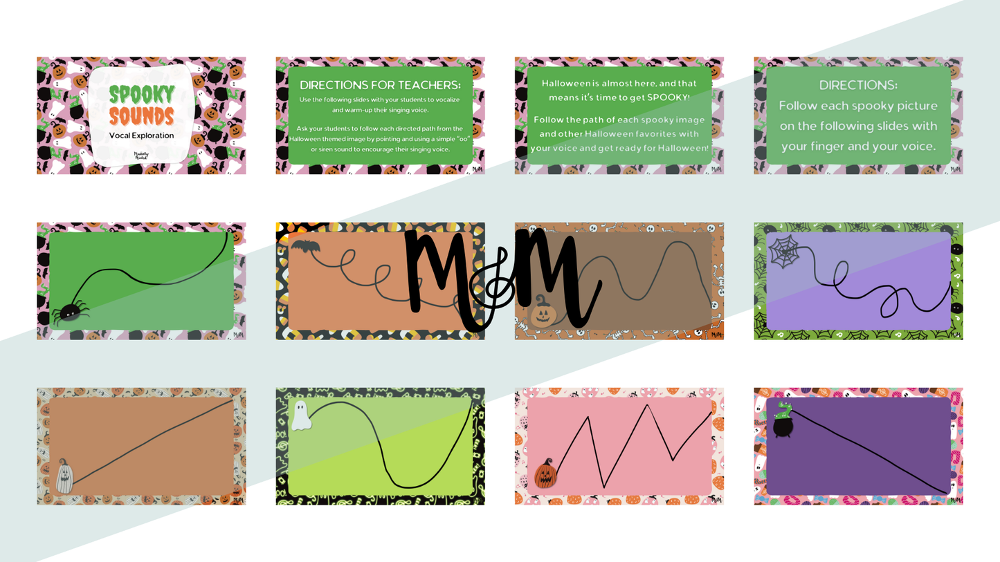 Spooky Sounds: Vocal Exploration Slides DIGITAL DOWNLOAD