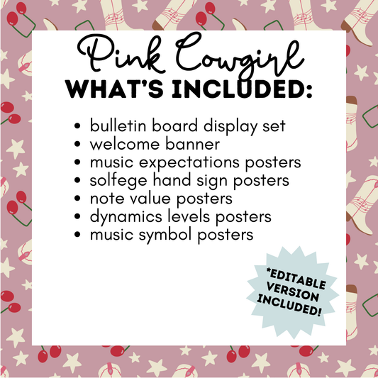 Pink Cowgirl COMPLETE Mini Decor Bundle *DIGITAL DOWNLOAD*