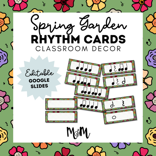 Spring Garden: Rhythm Cards DIGITAL DOWNLOAD