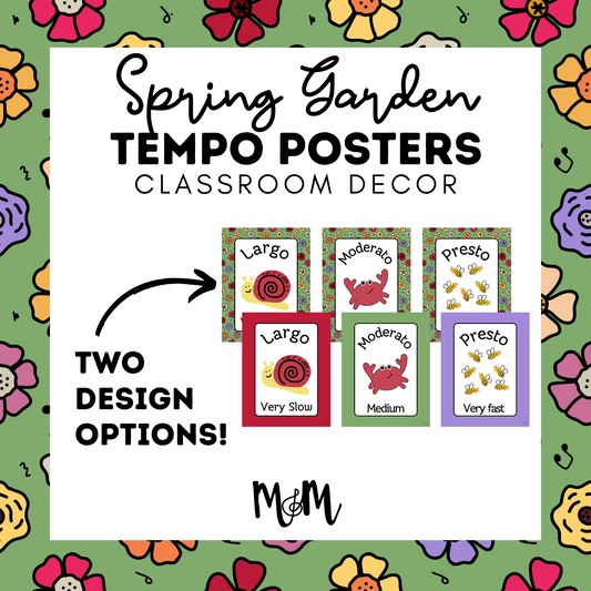Spring Garden: Tempo Posters DIGITAL DOWNLOAD