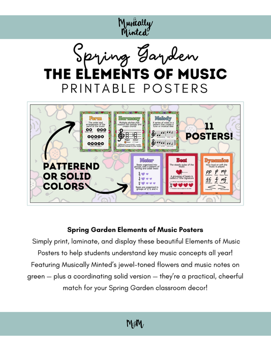 Spring Garden: Elements of Music DIGITAL DOWNLOAD
