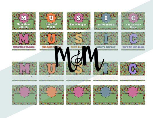 Spring Garden: Classroom Expectation Posters DIGITAL DOWNLOAD