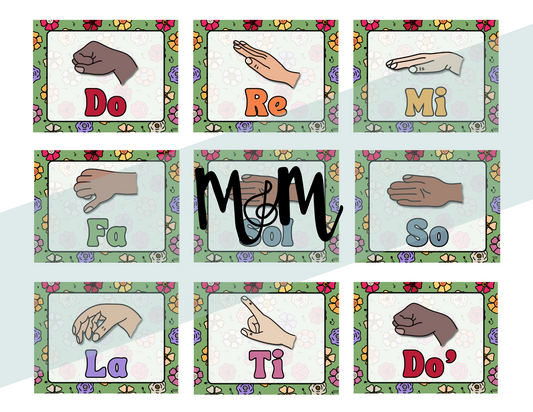 Spring Garden: Solfege Posters DIGITAL DOWNLOAD
