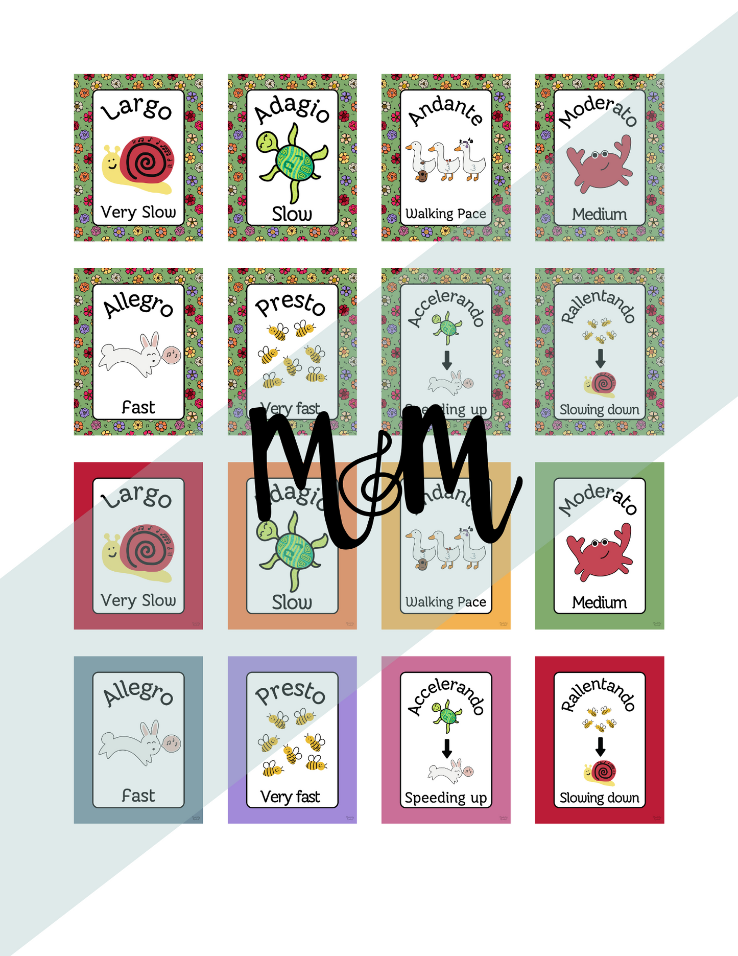 Spring Garden: Tempo Posters DIGITAL DOWNLOAD