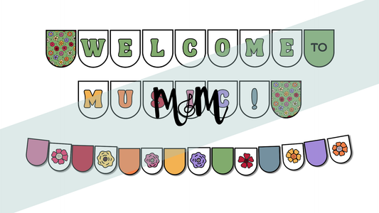Spring Garden: Welcome Banner DIGITAL DOWNLOAD