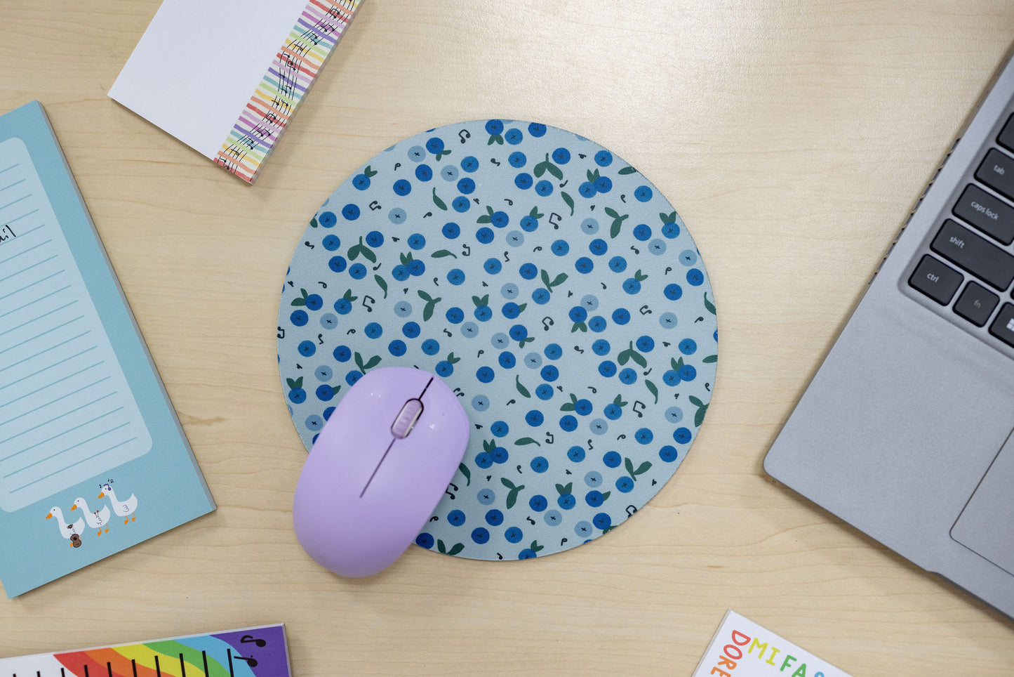 Blueberry Notes Mousepad