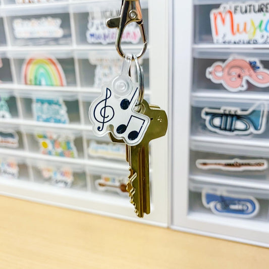 Music Note Acrylic Lanyard Charm