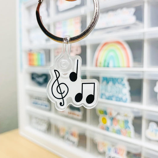 Music Note Acrylic Lanyard Charm