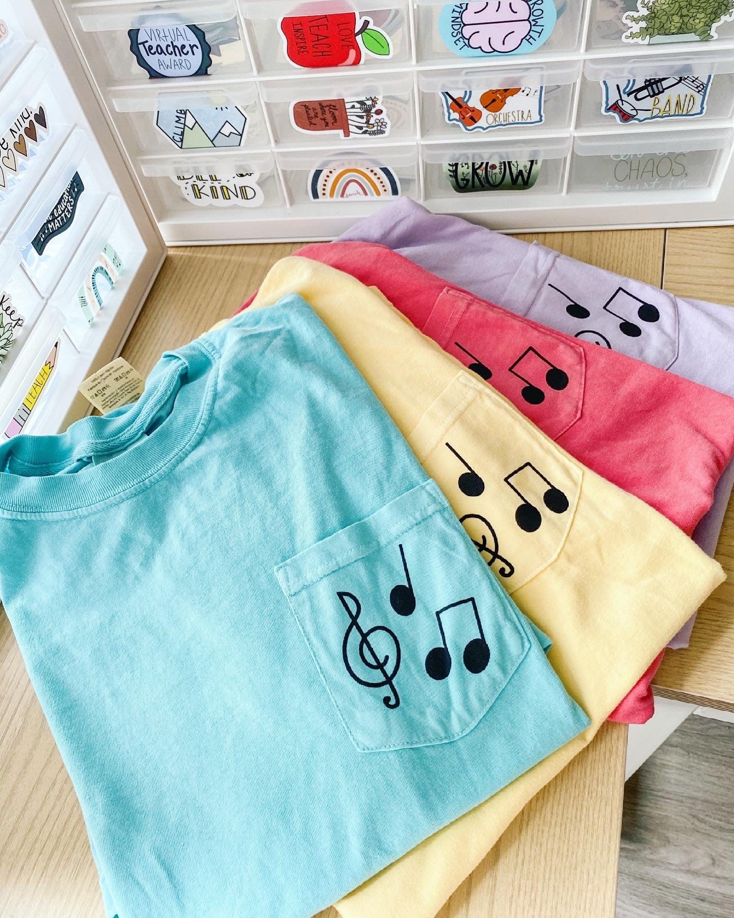 Music Note Pocket T-Shirt