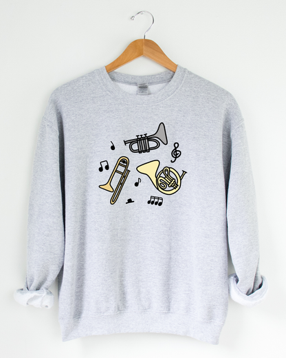 Brass Instruments Sweatshirt