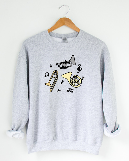 Brass Instruments Sweatshirt