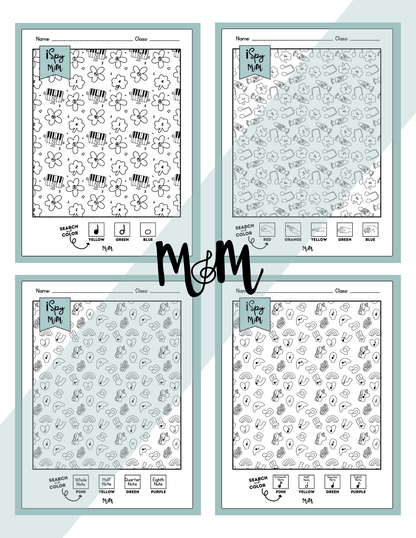 March Magic | Color by Music | iSpy Rhythm, Music Vocabulary, Solfege Coloring DIGITAL DOWNLOAD