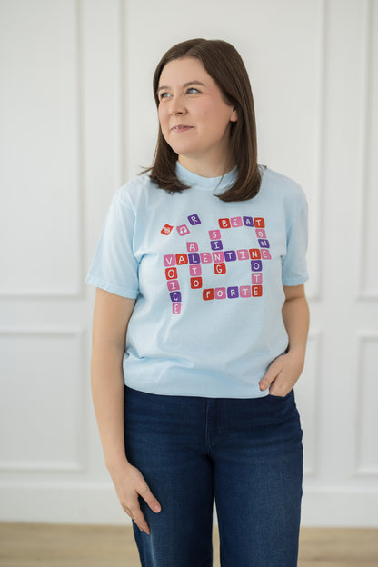 Valentine Crossword T-Shirt