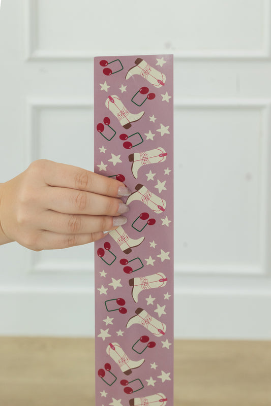 Pink Cowgirl Bulletin Board Border