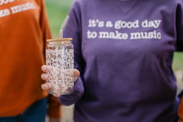 Neon Ghosts Glass Can