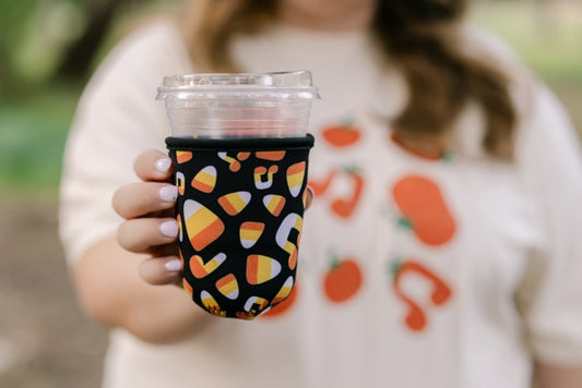 Candy Corn Coffee Coozie