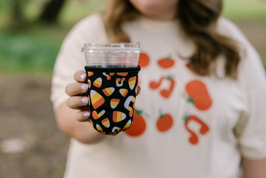 Candy Corn Coffee Coozie