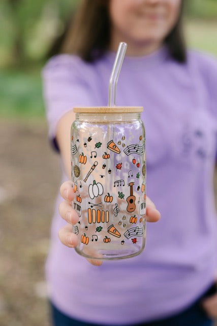 Fall Favs Glass Can