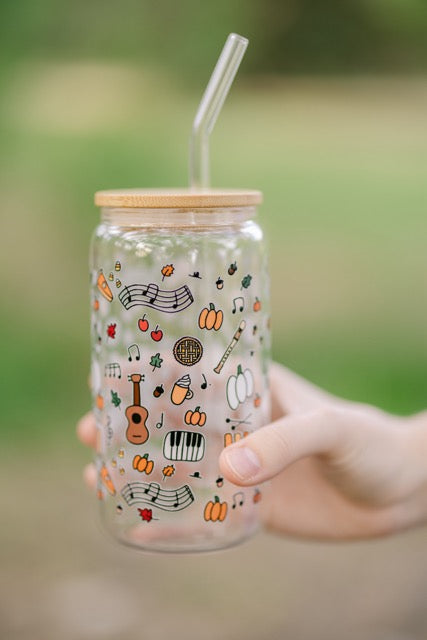Fall Favs Glass Can