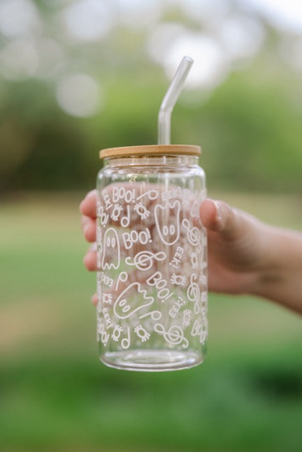 Neon Ghosts Glass Can