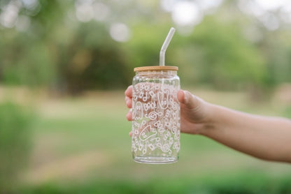 Neon Ghosts Glass Can
