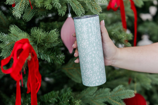Let It Snow Skinny Tumbler