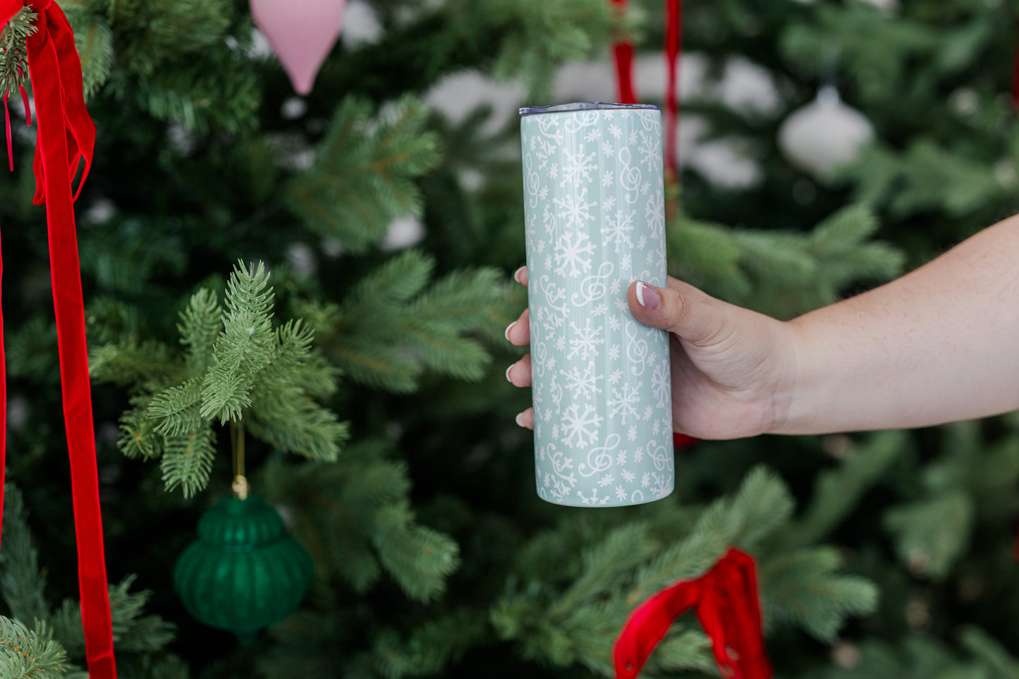 Let It Snow Skinny Tumbler