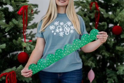 Green Music Notes Scallop Bulletin Board Border