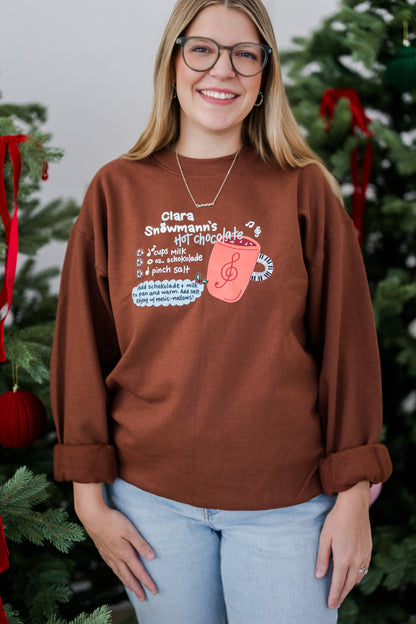 Clara Snowmann's Hot Chocolate Sweatshirt