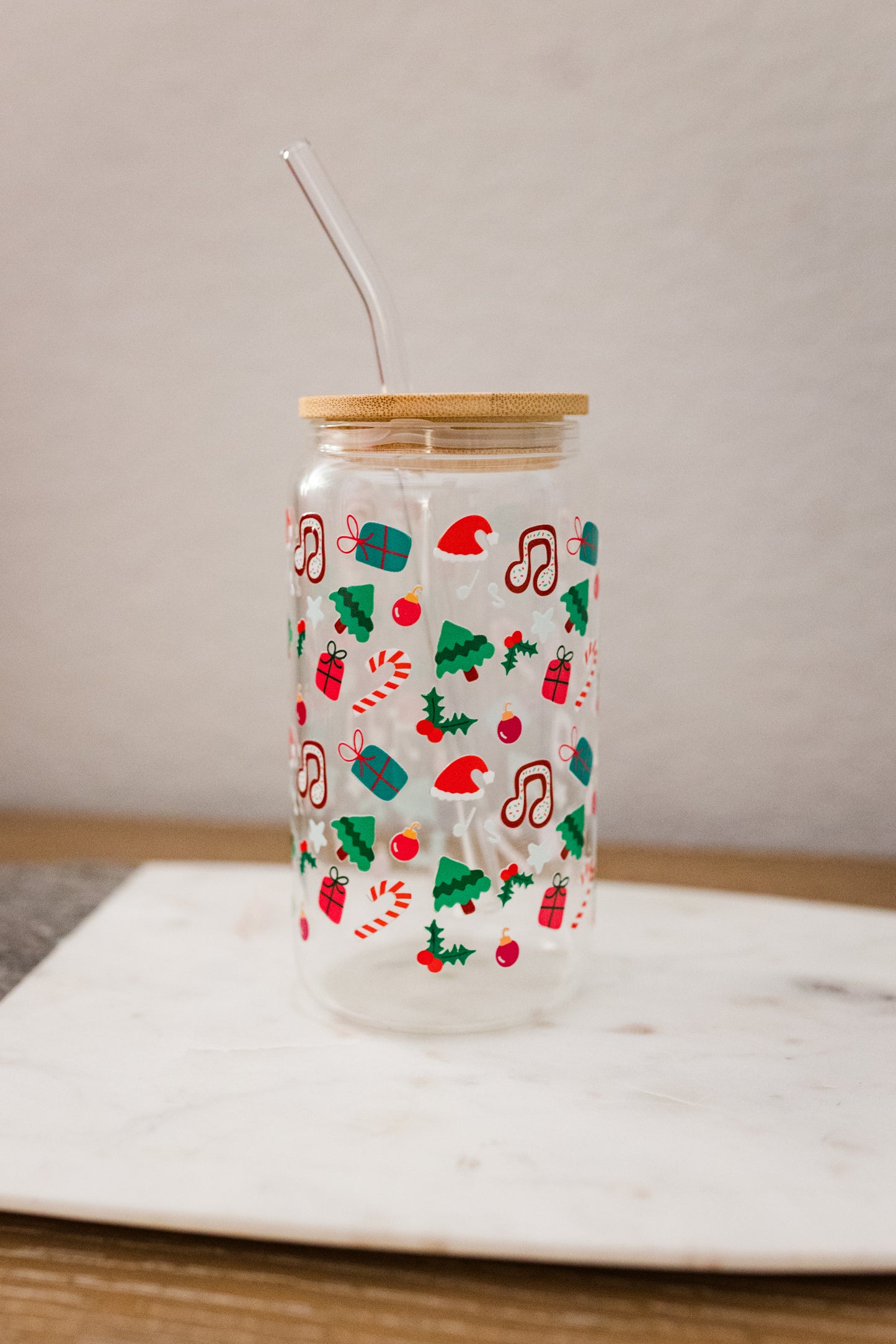 Musical Seasons Glass Can