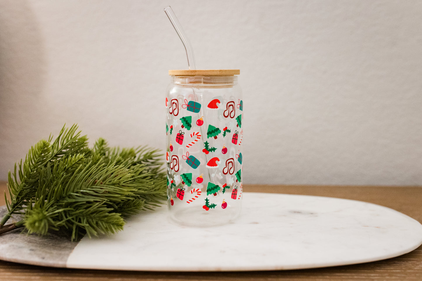 Musical Seasons Glass Can