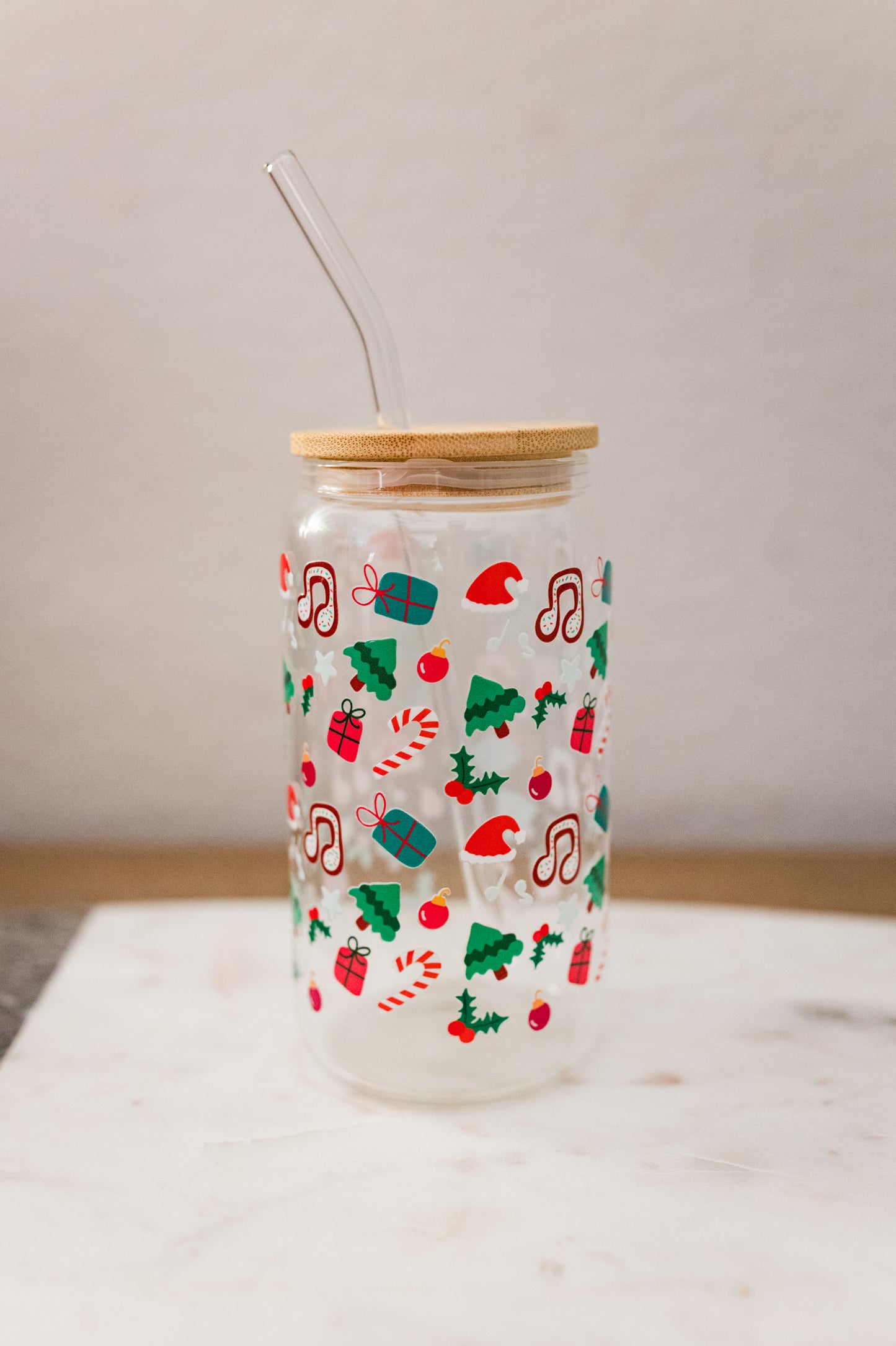 Musical Seasons Glass Can